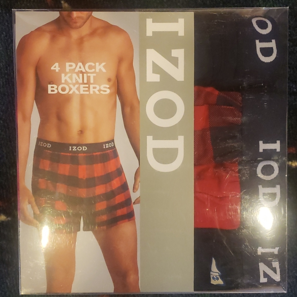 Izod knit boxers 4 pack